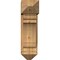Ekena Millwork Olympic Arts and Crafts Rough Sawn Bracket w/ Offset Brace, Western Red Cedar, 8"W x 20"D x 28"H BKT0806X20X28OLY03RWR - alternate 3